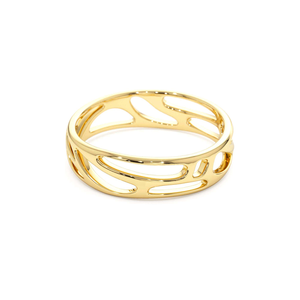 14k Gold Sculptural Band - view 5
