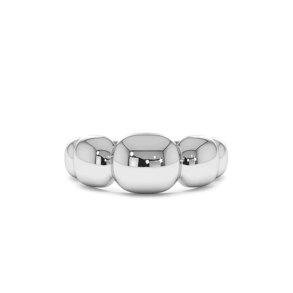 14k Gold Puffy Gold Band - view 3