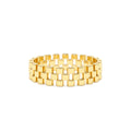 14k Gold 3 Row Link Ring by Orlina Fine