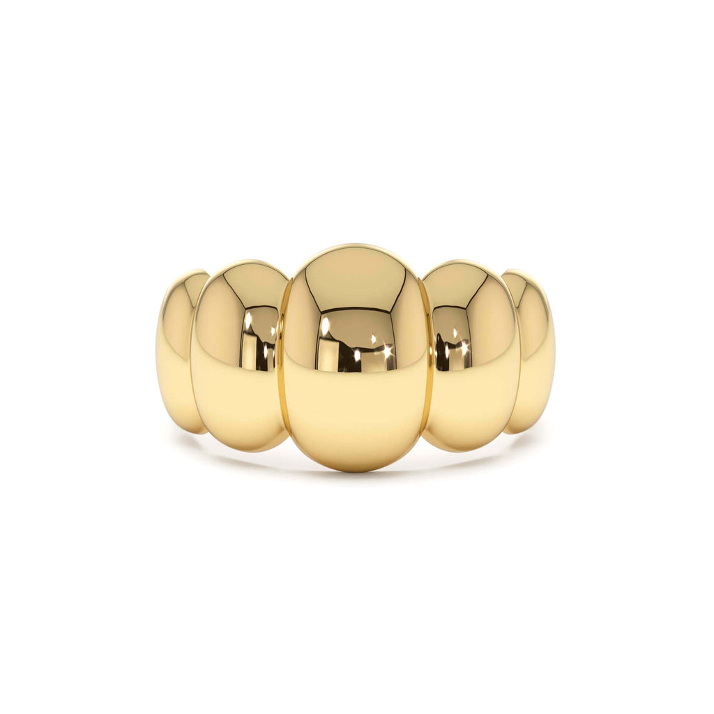 14k Bubble Dome Statement Ring by Orlina Fine