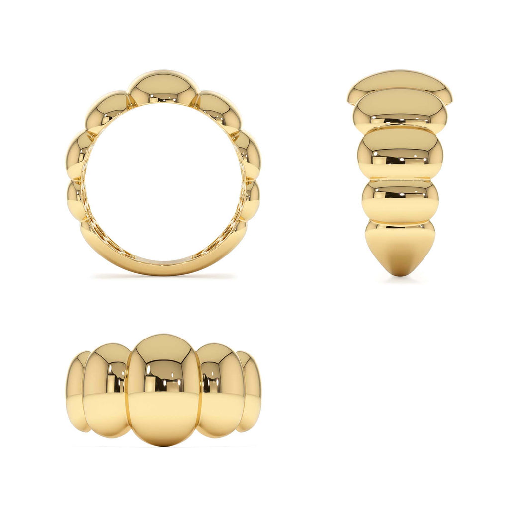 14k Bubble Dome Statement Ring - view 5