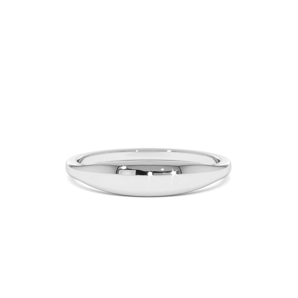 14k Gold Tapered Dome Gold Ring - view 4