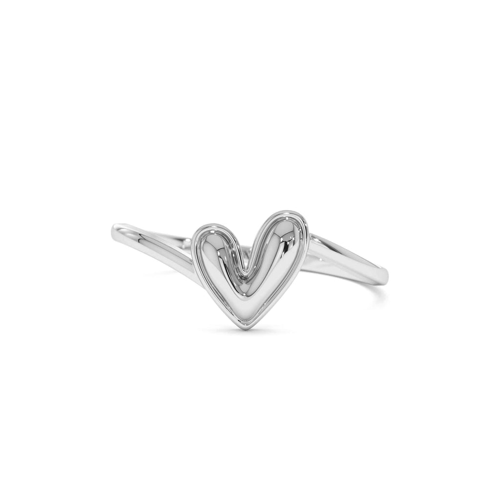 14k Gold Love Heart Ring - view 3