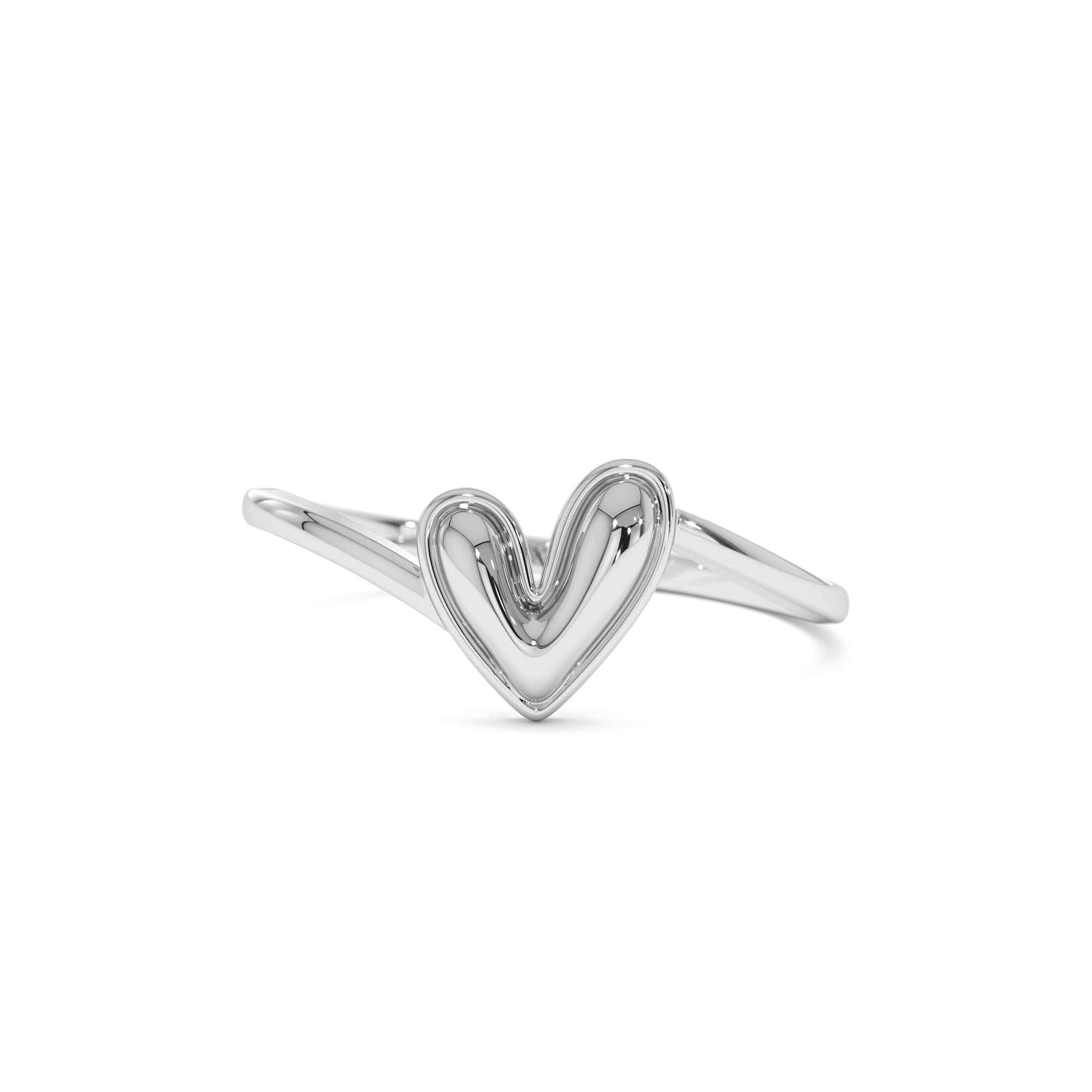 14k Gold Love Heart Ring - view 3