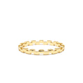 14k Gold Stackable Link Ring by Orlina Fine