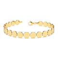 14K Baguette and Round Diamond Illusion Setting Tennis Bracelet by Orlina Fine