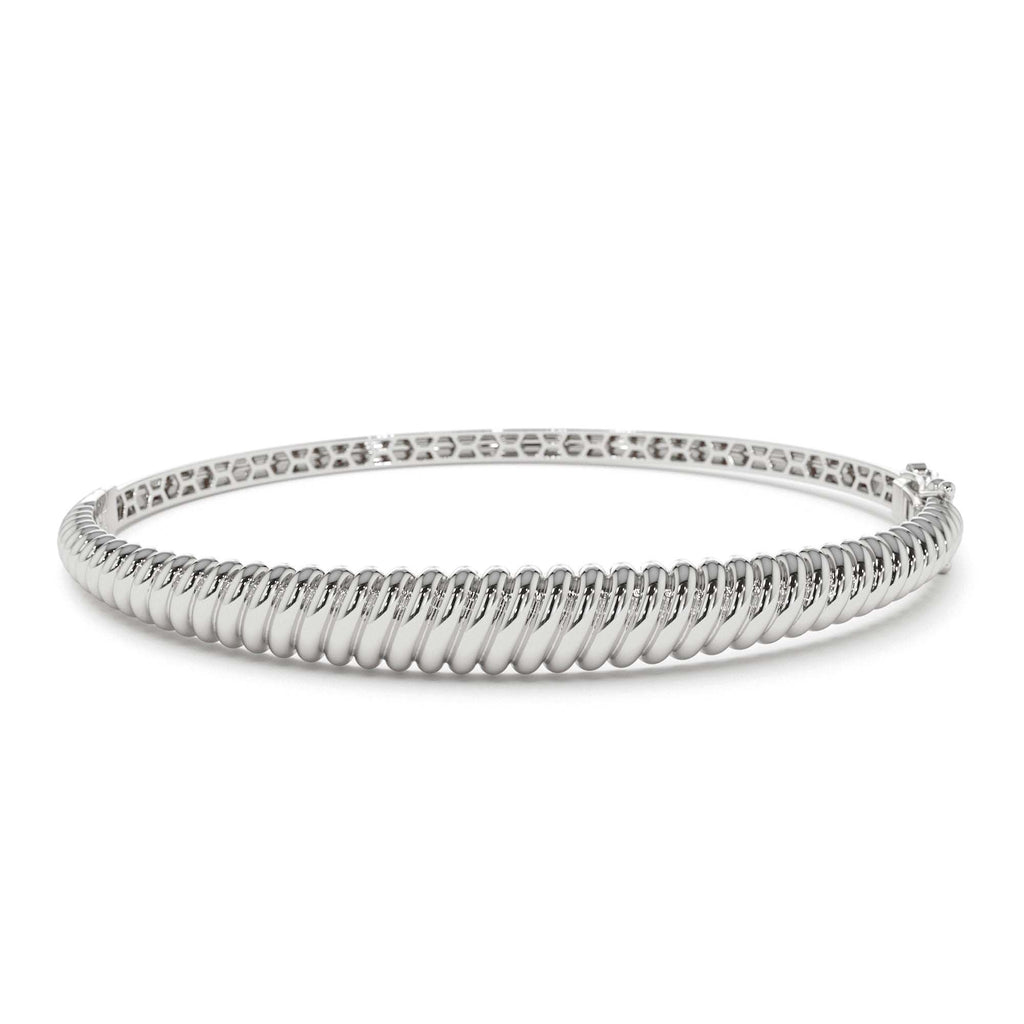 14K Gold Twist Bangle Bracelet - view 3
