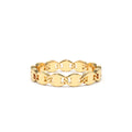 14K Chain Link Ring by Orlina Fine