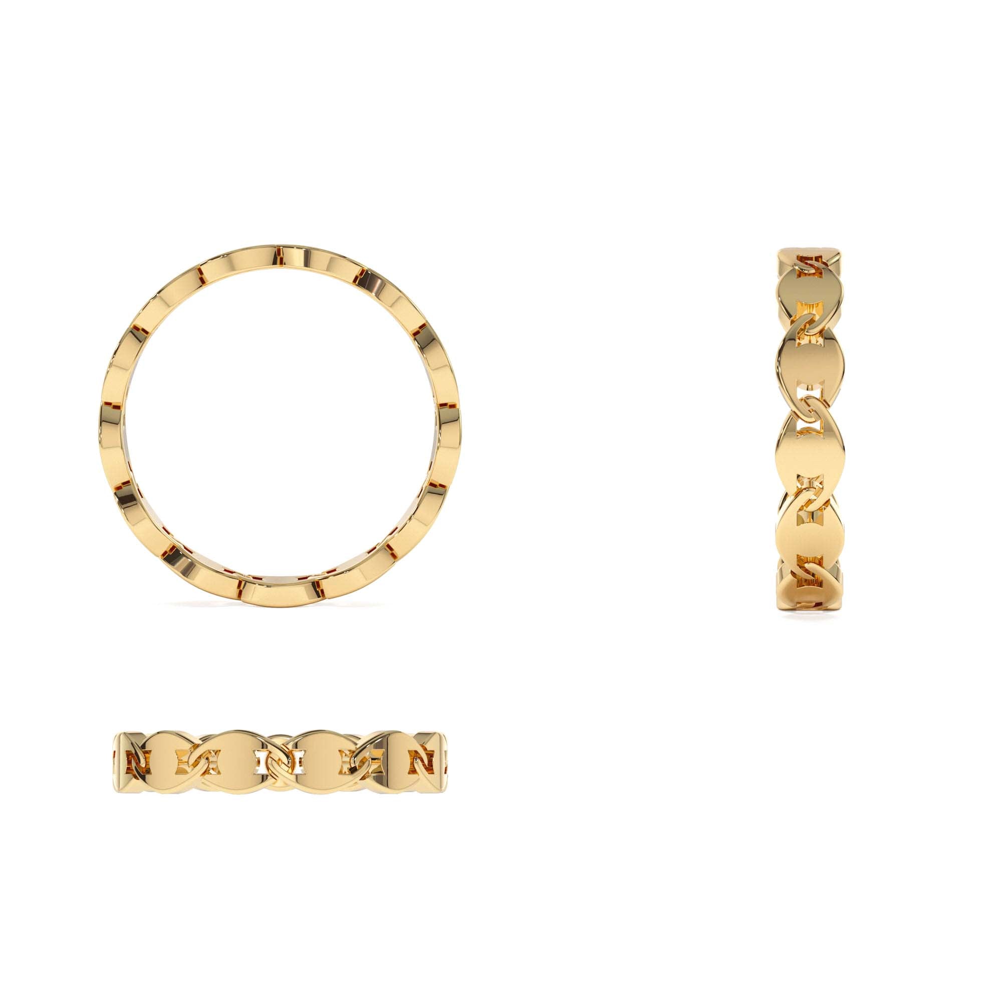 14K Chain Link Ring - view 5