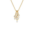 14k Multi Bezel Set Diamond Pendant by Orlina Fine