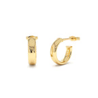 14k 3.85MM C Hoop Earrings by Orlina Fine