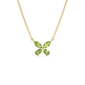 14K Gold Peridot Butterfly Necklace by Orlina Fine