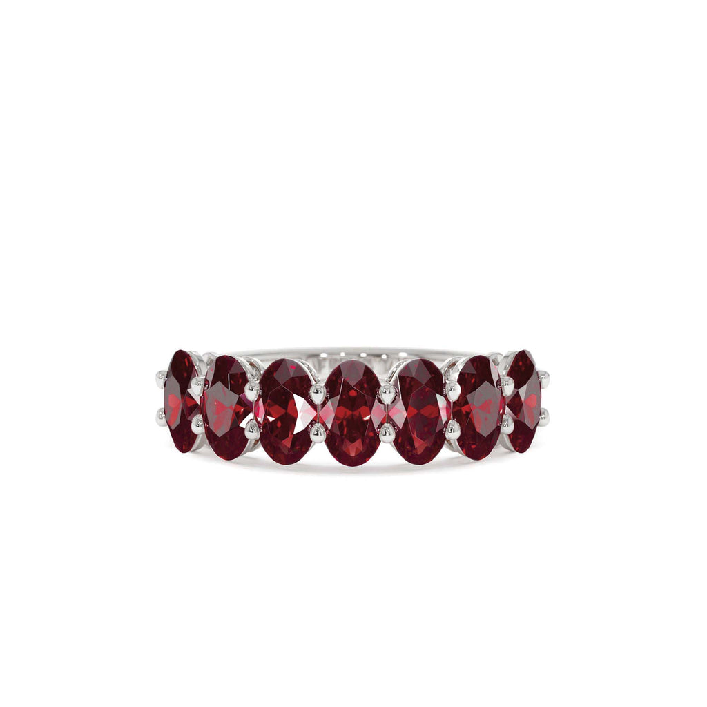14k Oval Shaped Basket Setting Ruby Ring - view 5