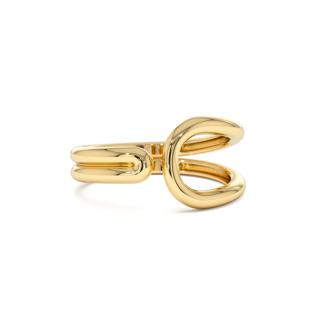 14k Modern Minimalist Statement Ring by Orlina Fine