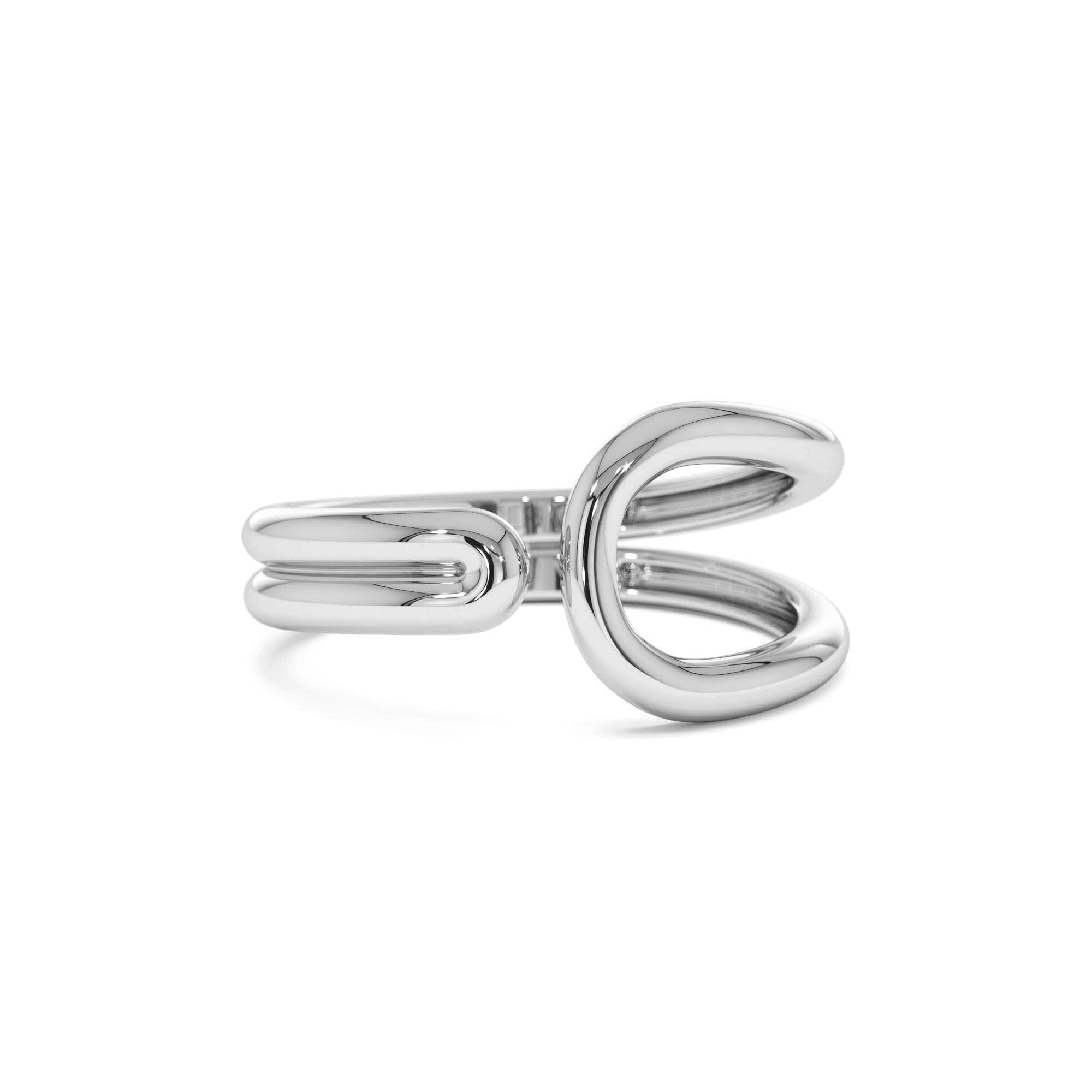 14k Modern Minimalist Statement Ring - view 3