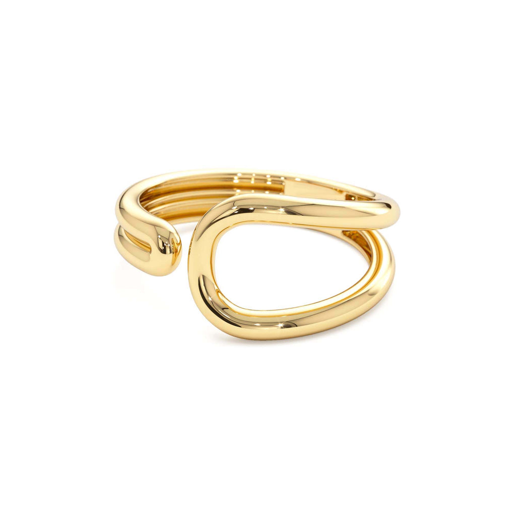 14k Modern Minimalist Statement Ring - view 4