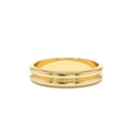 14k Double Dome Band Wedding Ring by Orlina Fine