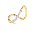 14K Open Twist Unique Diamond Ring by Orlina Fine