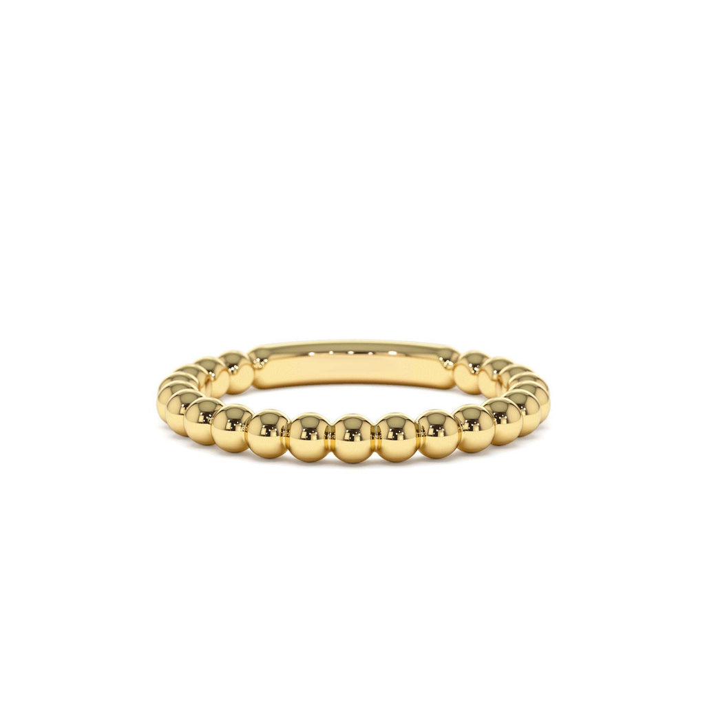14k 2.5MM Bead Ring by Orlina Fine