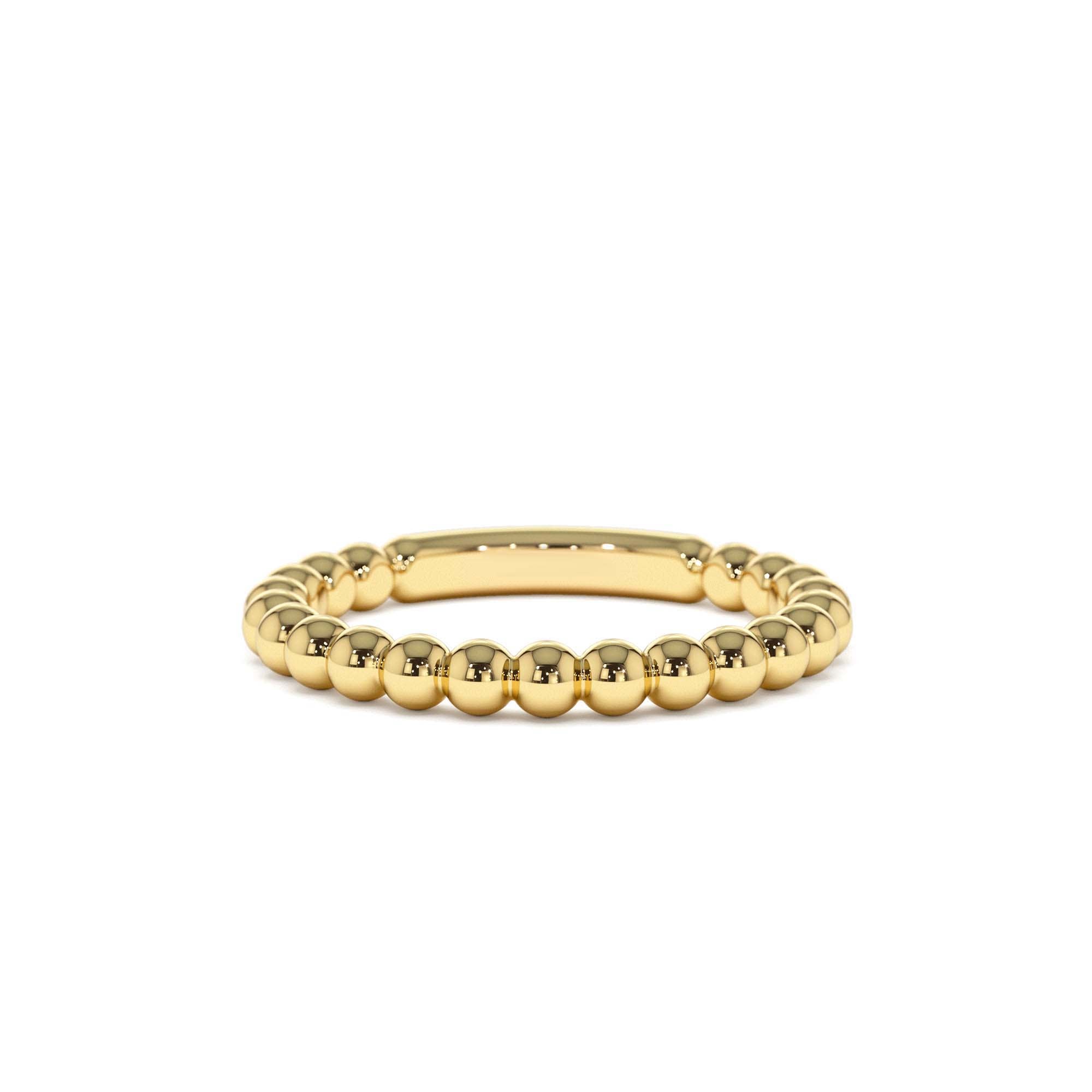 14k 2.5MM Bead Ring by Orlina Fine