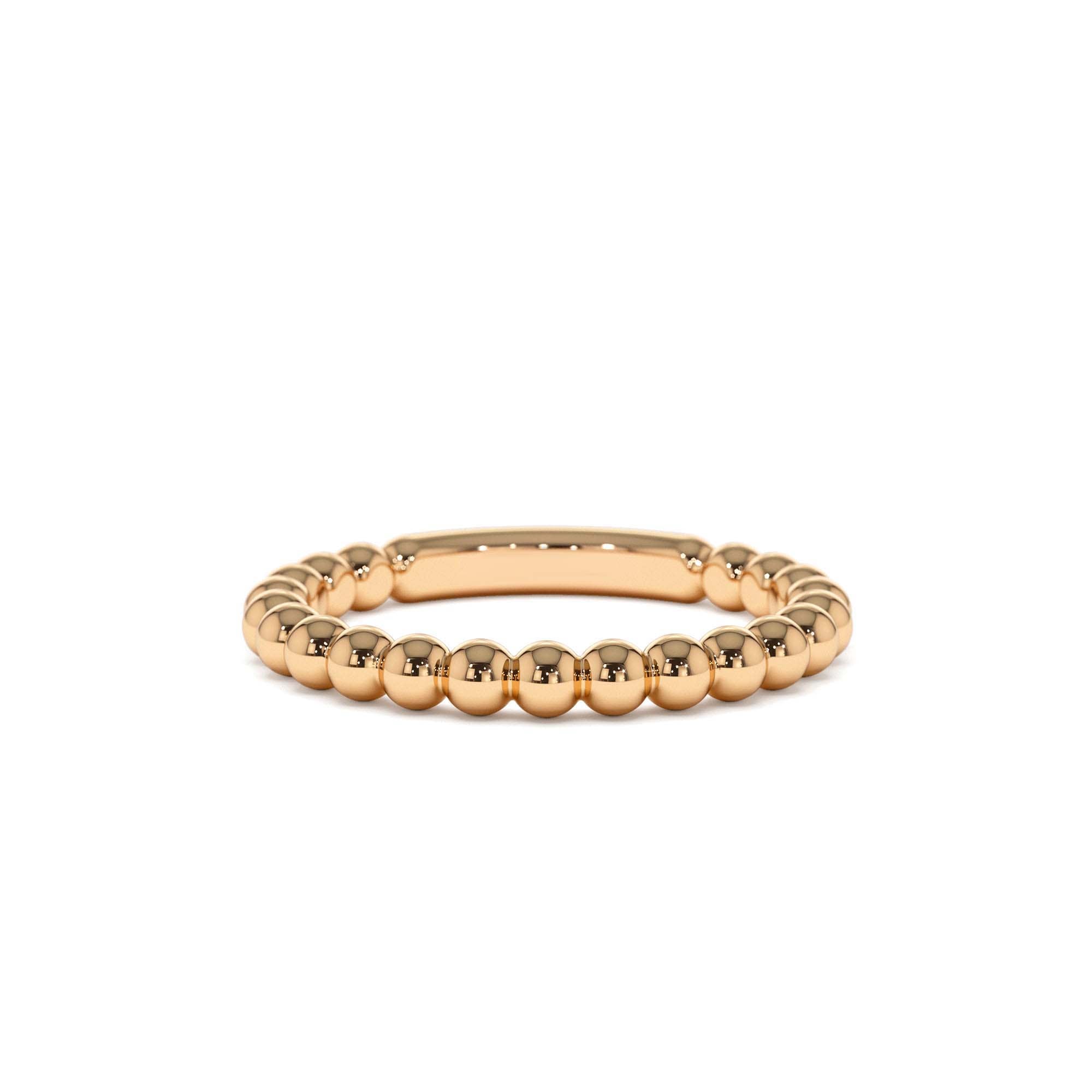 14k 2.5MM Bead Ring - view 2