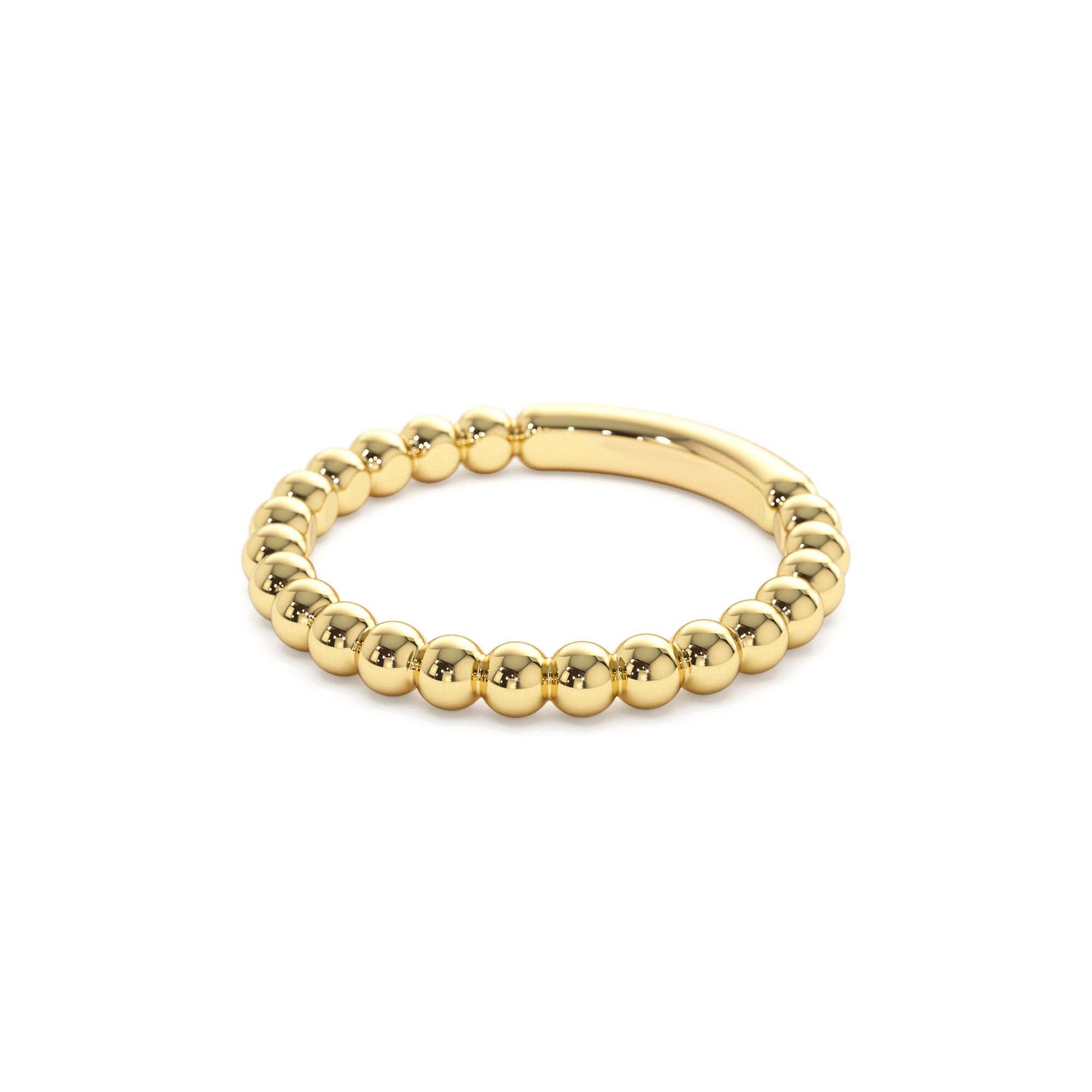 14k 2.5MM Bead Ring - view 4