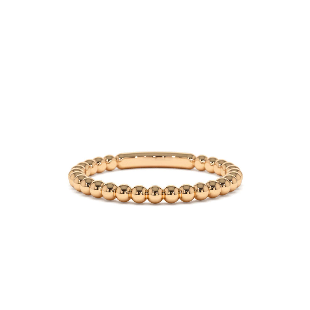 14k 2MM Bead Ring - view 2