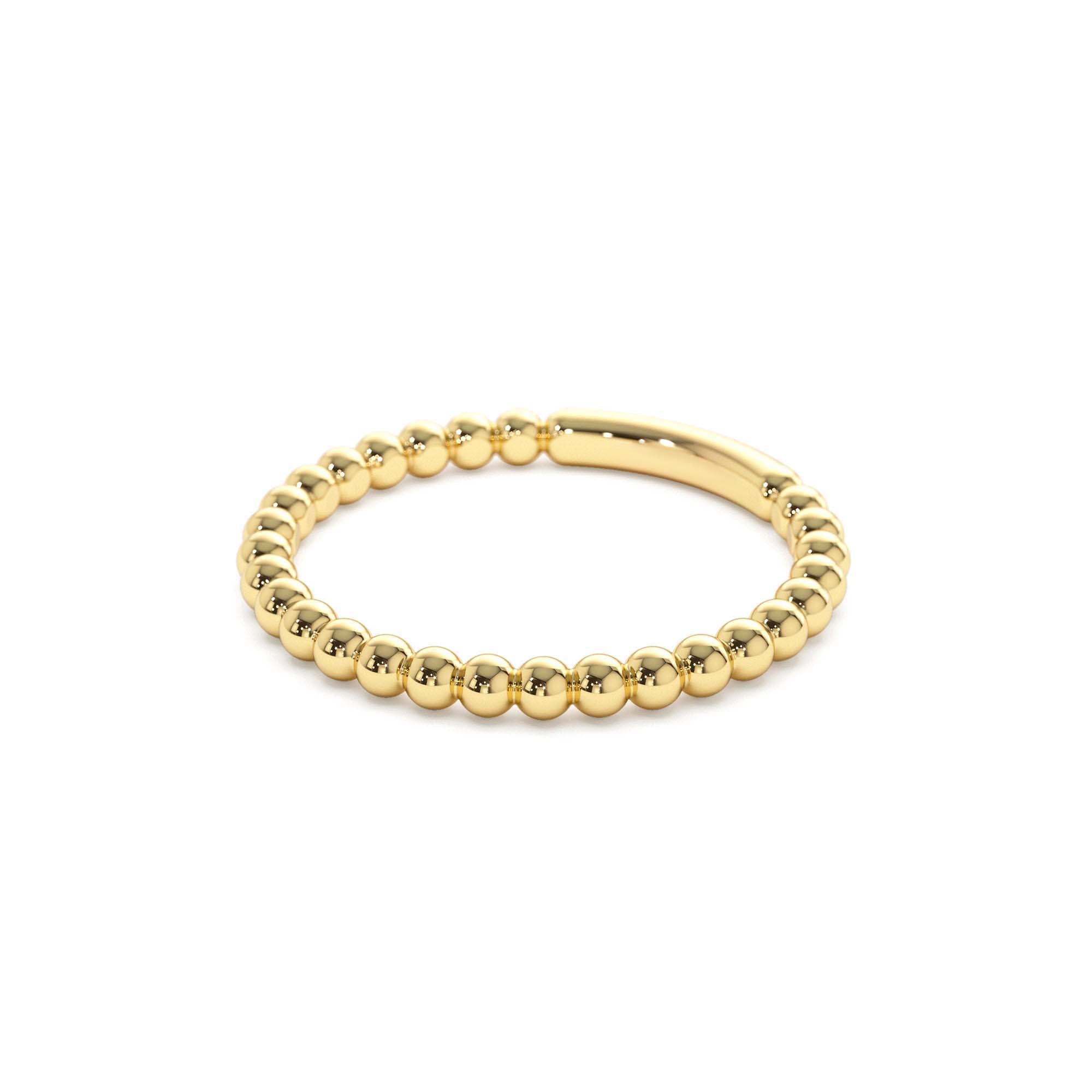 14k 2MM Bead Ring - view 4