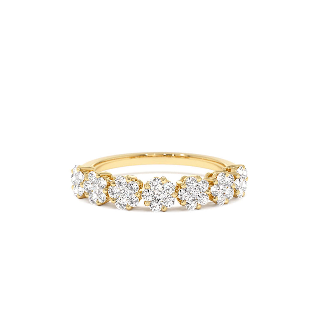 14k 0.50 ctw Illusion Setting Wedding Ring by Orlina Fine