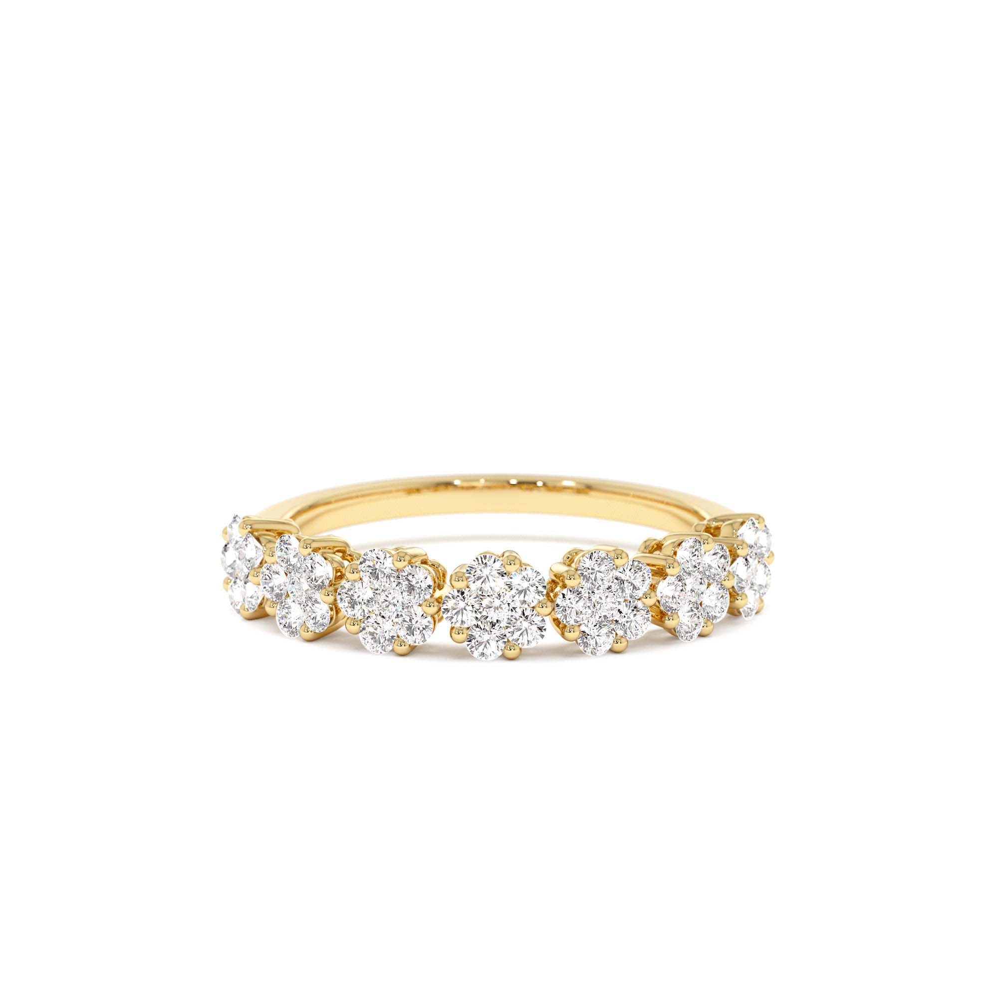 14k 0.50 ctw Illusion Setting Wedding Ring by Orlina Fine
