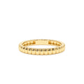 14K 2.5MM Ribbed Gold Band by Orlina Fine