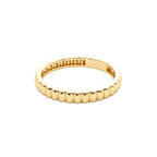 14K 2.5MM Ribbed Gold Band - view 4