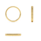 14K 2.5MM Ribbed Gold Band - view 5