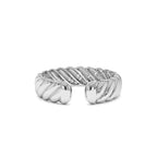 14K 5MM Rope Cuff Ring - view 3