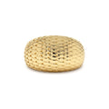 14K Chunky Snake Skin Texture Ring by Orlina Fine