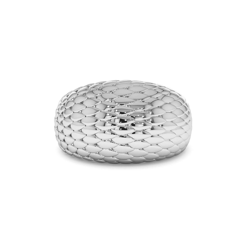 14K Chunky Snake Skin Texture Ring - view 3