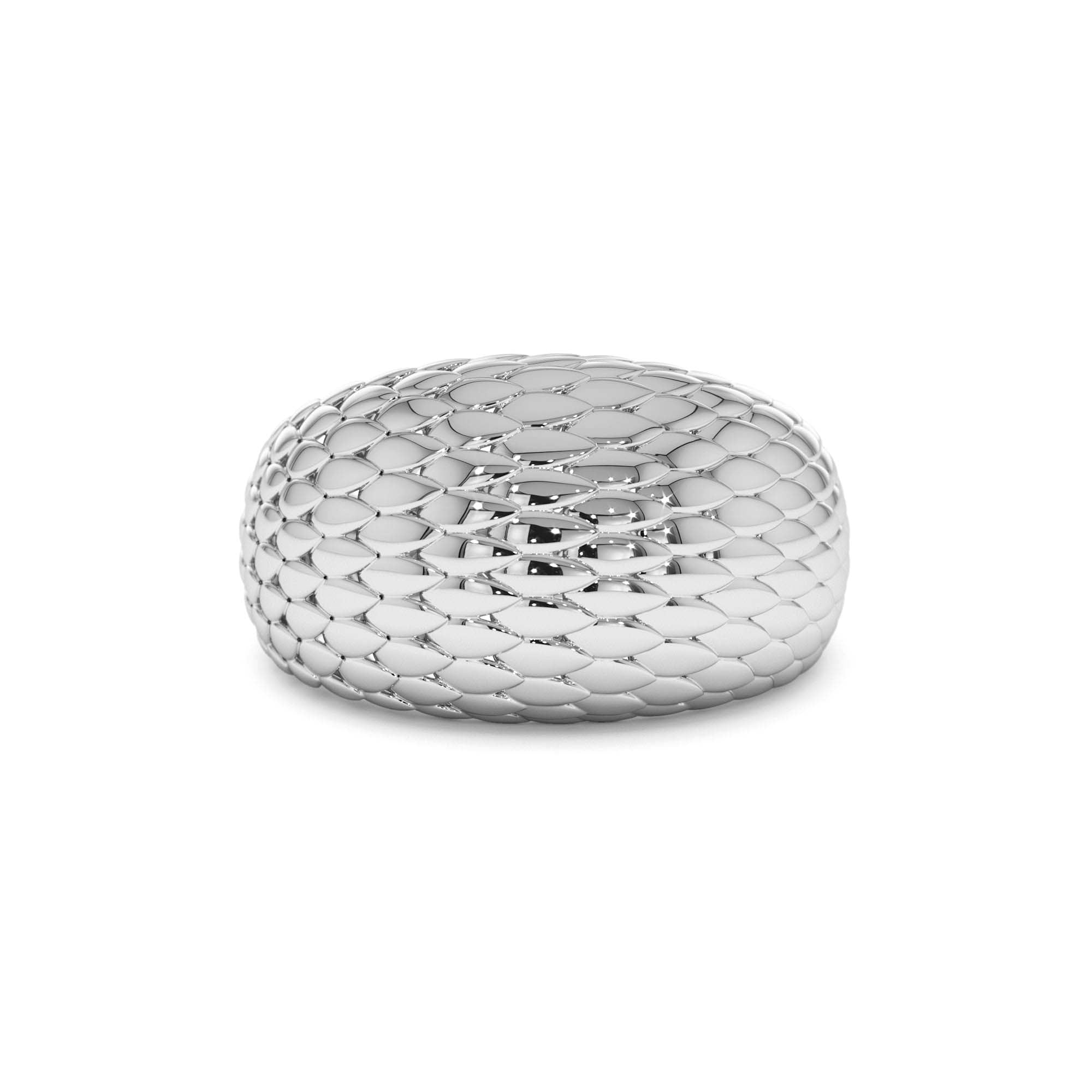 14K Chunky Snake Skin Texture Ring - view 3