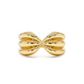 14Kt Bold 10mm Sculpted Dome Ring by Orlina Fine