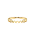 14K High and Low Zig Zag Ring by Orlina Fine