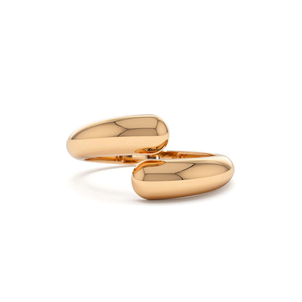 14K Plain Cuff Ring - view 2