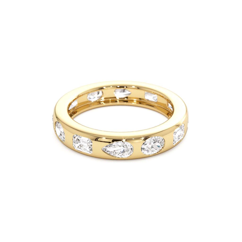 2.35 CTW 14K Mixed Shape Flush Setting Lab Grown Diamond Anniversary Ring - view 4