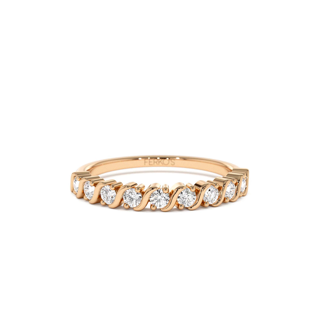 14K Gold Womens Diamond Wedding Ring - view 2