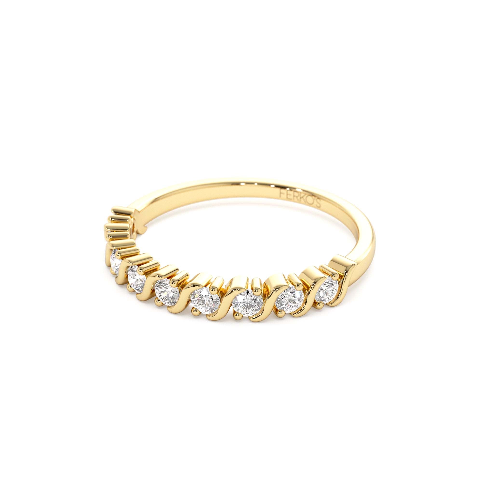14K Gold Womens Diamond Wedding Ring - view 4