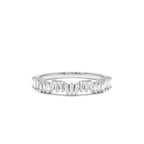 14k Asymetrical Baguette Diamonds Ring - view 3