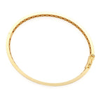 14K 4mm Diamond Bangle Bracelet - view 4