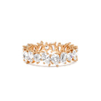 1.85 CTW Multi Shaped Lab Grown Full Eternity Diamond Wedding Ring - view 2