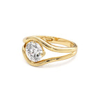 1.50 CTW 14K Split Shank Unique Round Lab Grown Diamond Engagement Ring - view 4