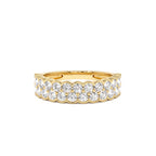 1.25 CTW 14K Double Row Half Bezel Lab Grown Diamond Ring by Orlina Fine