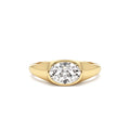1.00 ctw 14k Oval Shape Lab Grown Diamond Ring by Orlina Fine