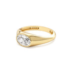 1.00 CTW 14K Oval Shape Lab Grown Diamond Ring - view 4